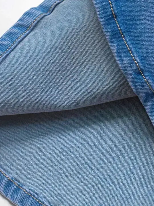 Kinder Latzrock aus Jeans Blau