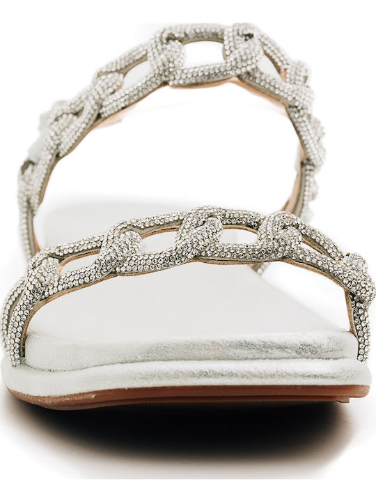 Women's Silver Flat Sandals