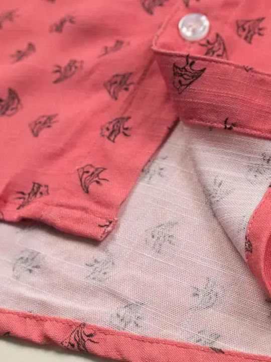 Kids Shirt Short Sleeve Coral