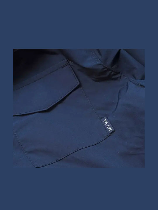 Kids' Casual Jacket Windproof Double Sided Navy Blue