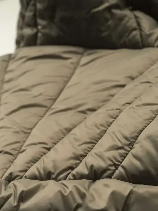 Kids Casual Long Jacket with Hood Stone