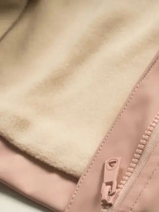 Kids Parka with Hood Pink