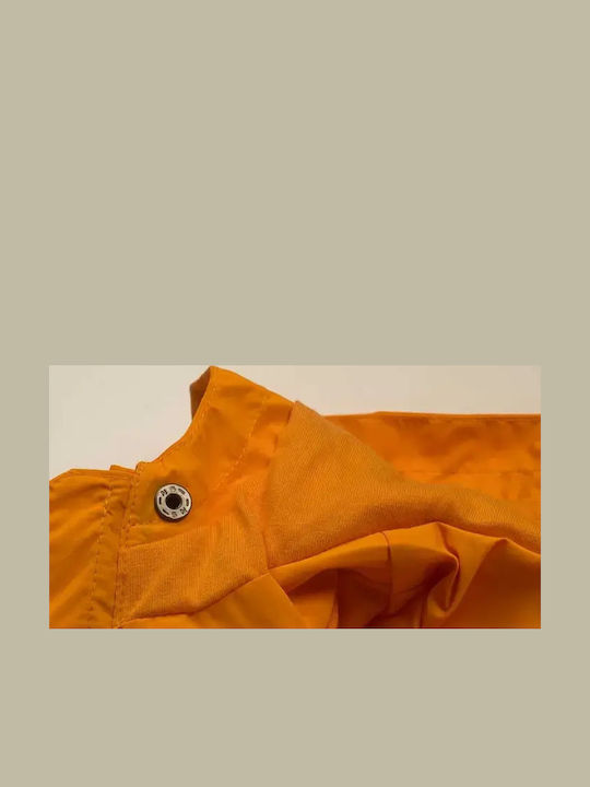 Athletics Kids Casual Windproof Hooded Orange Jacket
