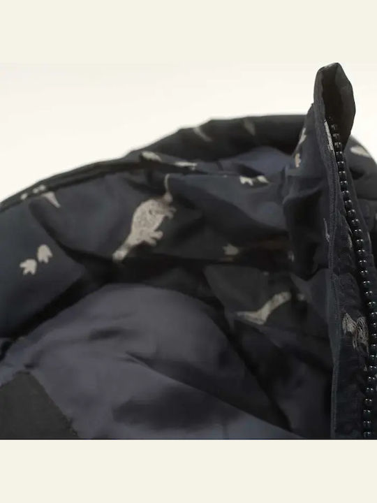Kids' Casual Jacket with Lining & Hood Dark Sapphire