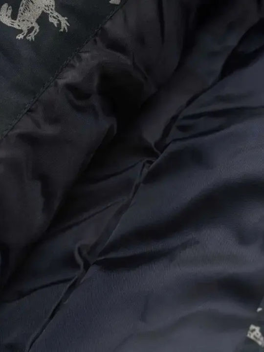 Kids' Casual Jacket with Lining & Hood Dark Sapphire
