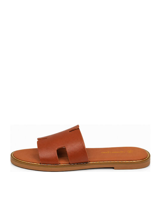 Damen Flache Sandalen Braun SM-MRS-F07-26SA-KAMEL