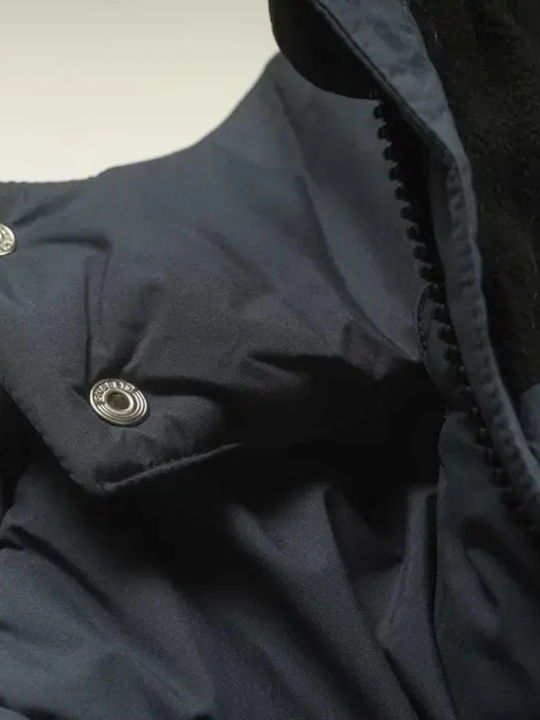 Παιδικό Casual Μπουφάν με Κουκούλα Navy Μπλε