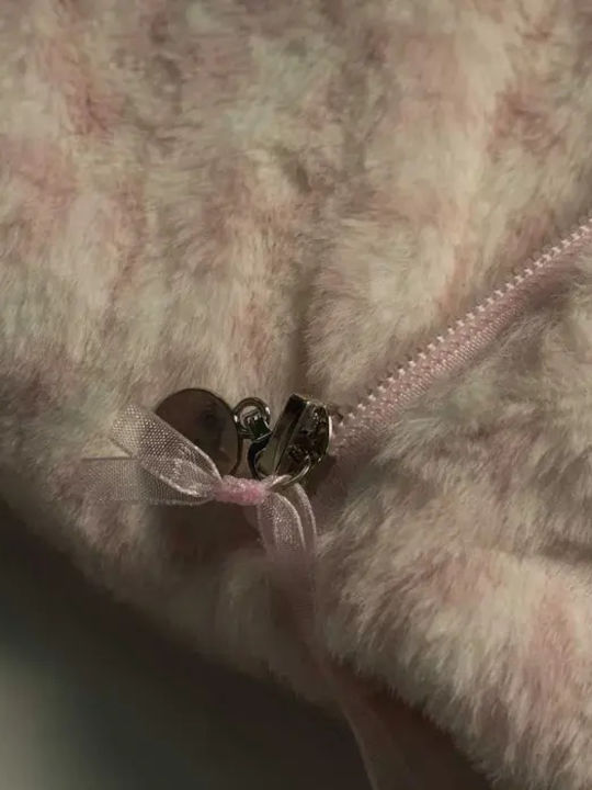 Kids' Fur with Hood Pink