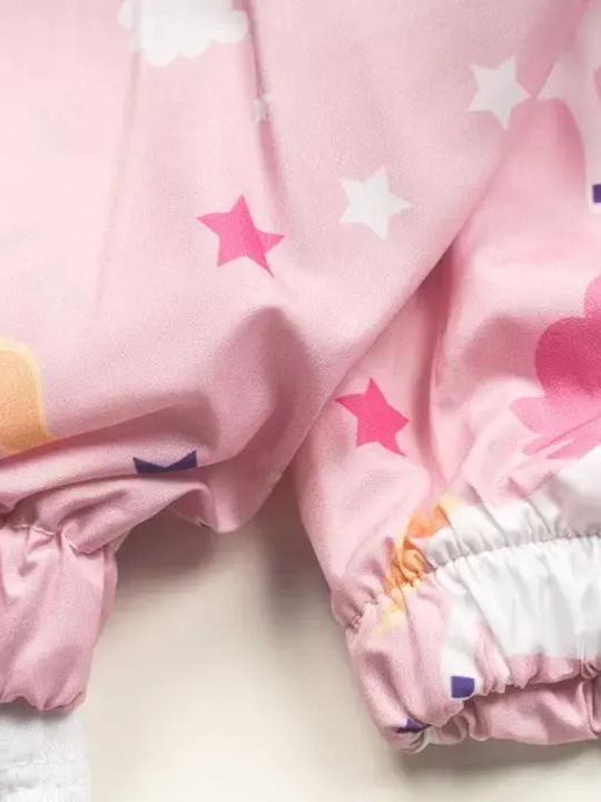 Set pentru copii cu pantaloni & haină Iarnă 3buc Pink