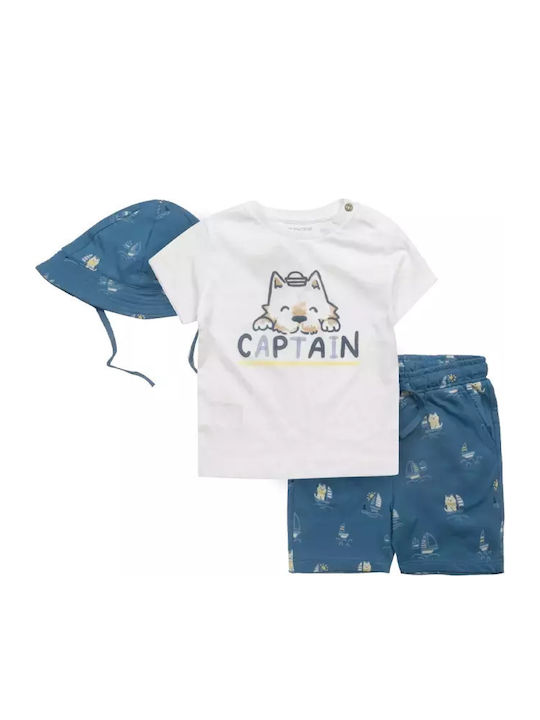 Kinder-Set mit Shorts Sommer 3Stück Blau