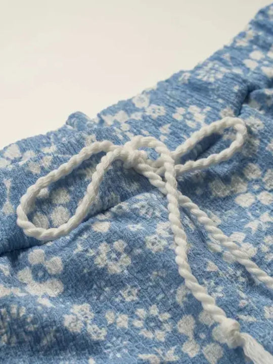 Kinder-Set mit Shorts Sommer 2Stück Sky Blue