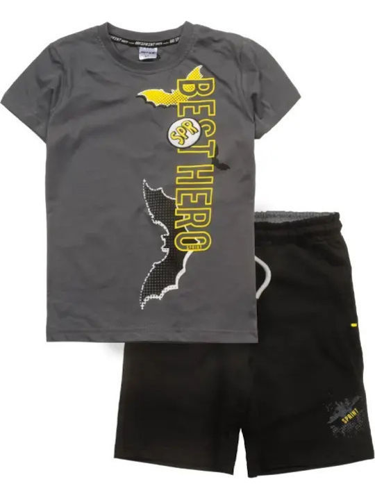 Kids Clothing Set with Shorts Summer 2 Pieces Gray