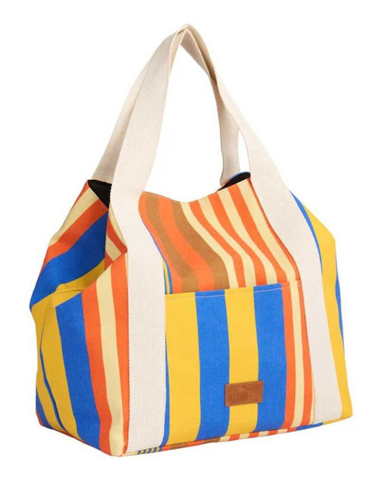 Achilleas Accessories Fabric Orange Beach Bag