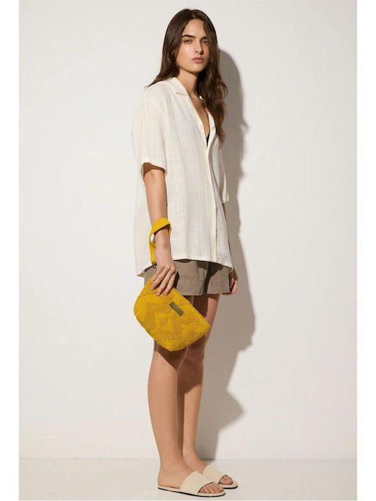 Marsala Fabric Women's Handbag Yellow