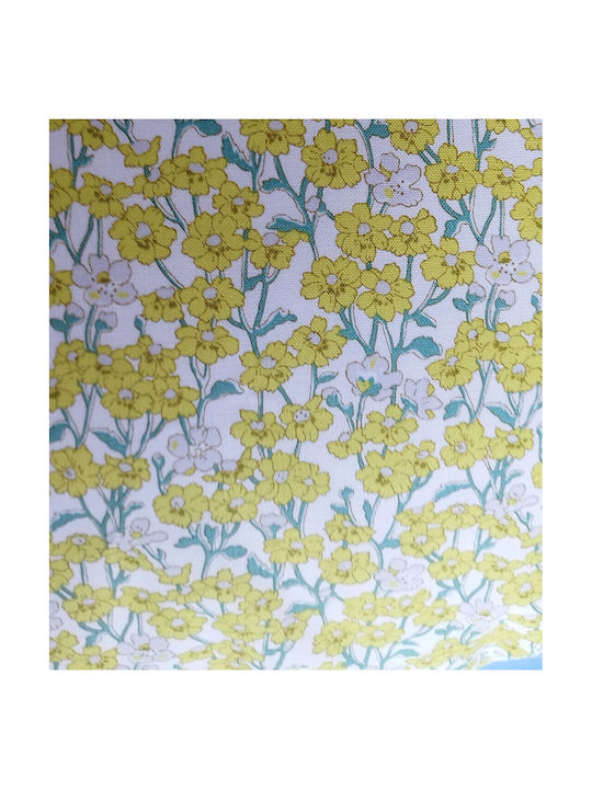 Oxygen Διακοσμητική Μαξιλαροθήκη Eco Text Fabric Κίτρινη 45x45εκ.