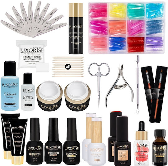 Polygel Gel Milky White Consumables Nail Kit Luxorise Pro107