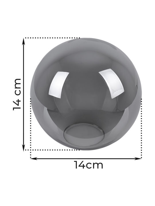 Paris Graphite Lampshade 14cm