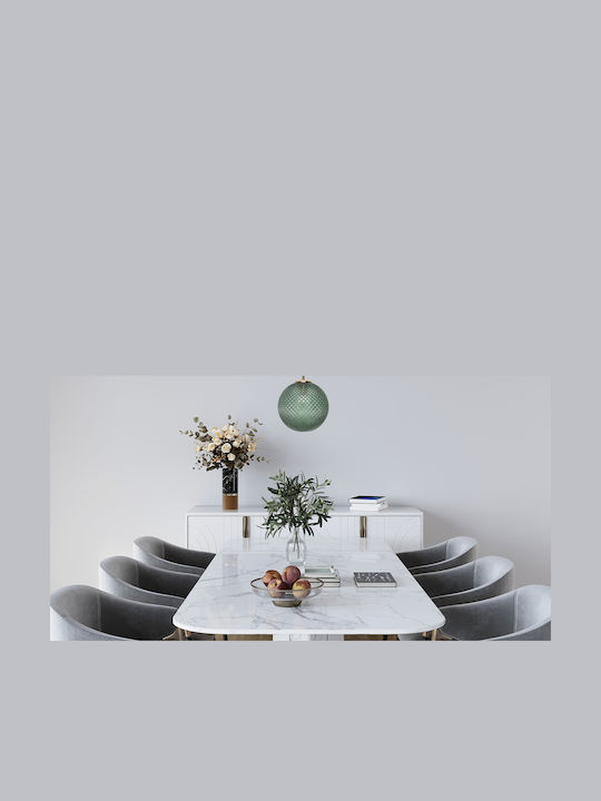 Cannes Green Glass Shade Ball 15cm