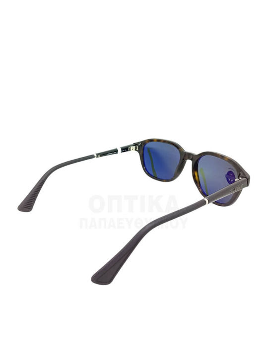 Men's Sunglasses with Horn-Rimmed Frame Pure Grey Polarized