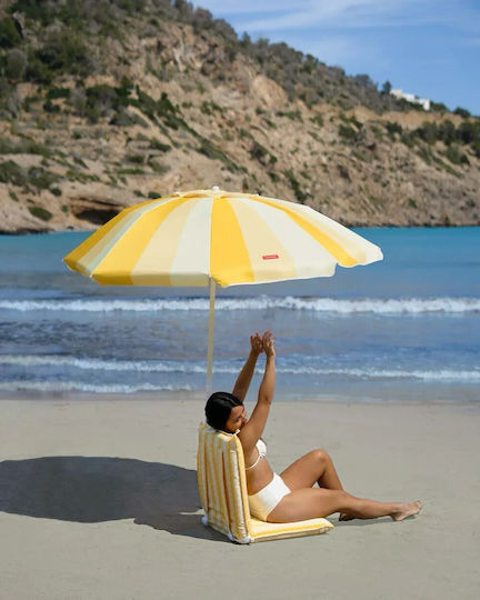 Flamingueo Beach Chair Yellow Waterproof 103x45x7cm