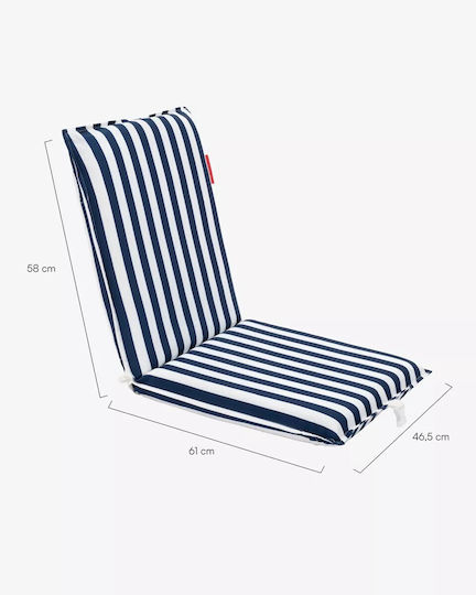 Flamingueo Beach Chair Blue Waterproof 103x45x7cm