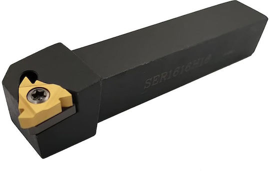 Suport Scule Strung Cnc Ser1616h16 5/8" 10 Inserturi Carbură 16er Ag60 Set Filetare Metal Tăiere Dreapta Pas 0.5–3.0 Mm Construcție Oțel Durabil Finisaj Oxid Negru Stabil Durabil Cheie T8 Inclus Atelier Cnc