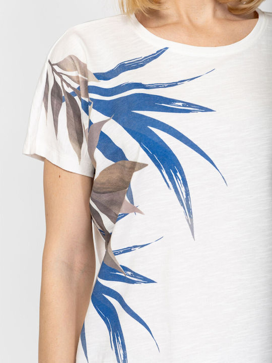 Γυναικεία Μπλούζα Floral Ecru