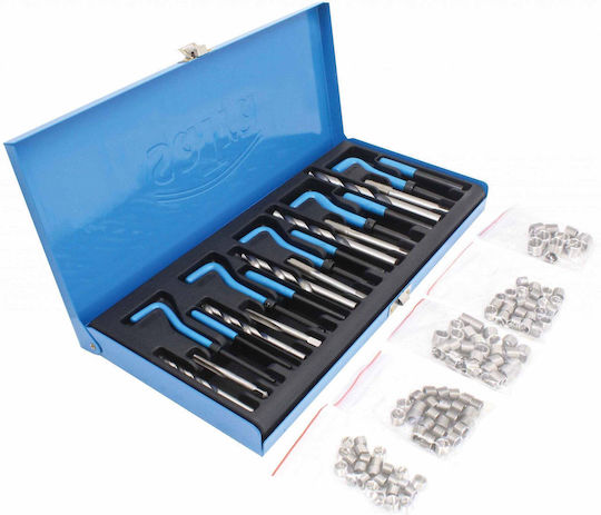 Thread Repair Kit M5-M12 Stainless Inserts Drills Hand Taps HSS 131 Pieces