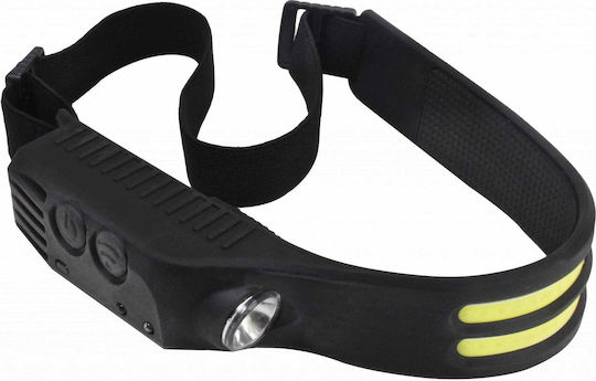 Satra Rechargeable LED Head Flashlight IPX4 with Maximum Brightness 350lm