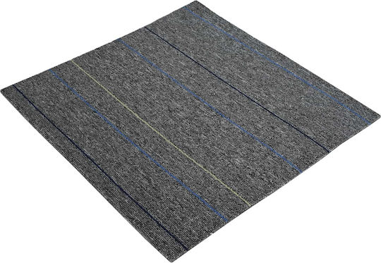 vidaXL Set Plastic Floor with 20 Gray Tiles
