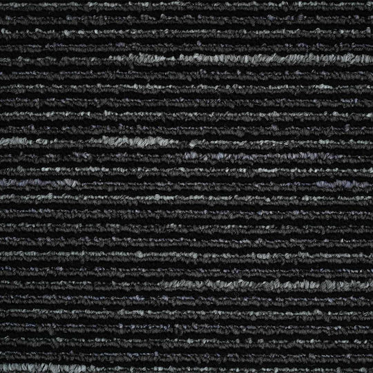 vidaXL Set Plastic Floor with 4 Tiles L50xW50cm Black