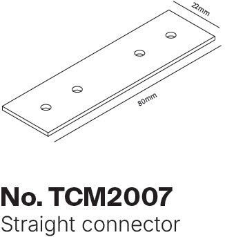 Inlight Schienensystem-Verbinder Magnetische Riegel 220V Schwarze Farbe Tcμ2007 Tcm2007