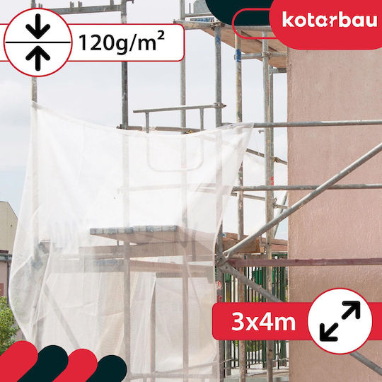 Kotarbau Αδιάβροχος Μουσαμάς 120gr/m² 4x2μ. Ελαφρού Τύπου Διάφανος