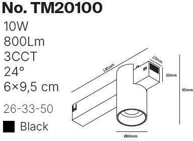 Inlight LED Σποτ σε Μαύρο Χρώμα Inlight LED Σποτ σε Μαύρο Χρώμα