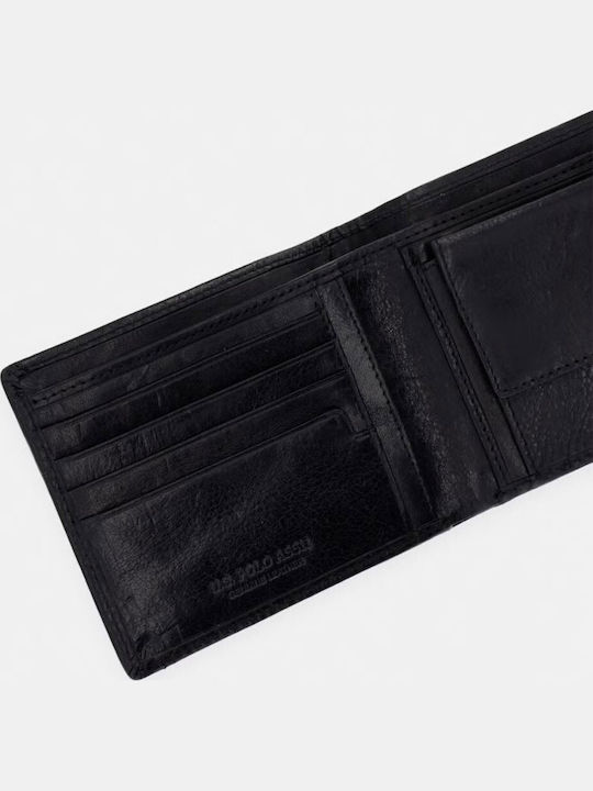 Leather Men's Wallet With RFID Black