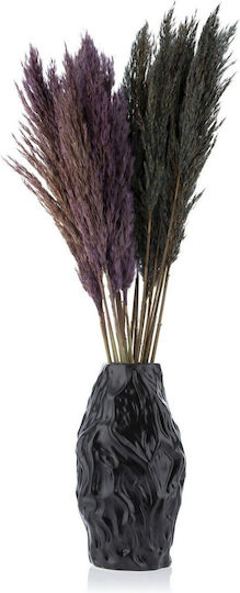 HowHomely Vază Decorativă Ceramică Neagră Y29cm