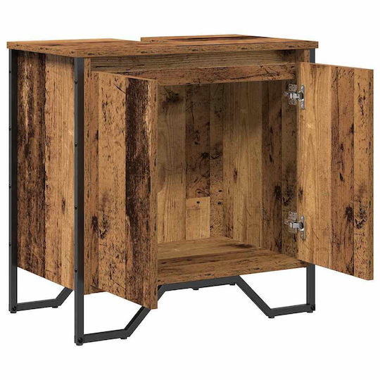 vidaXL Countertop without Sink L60xW35xH50cm Old Wood