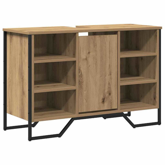 vidaXL Πάγκος με Νιπτήρα Μ91xΒ35xΥ60cm Καστανιά