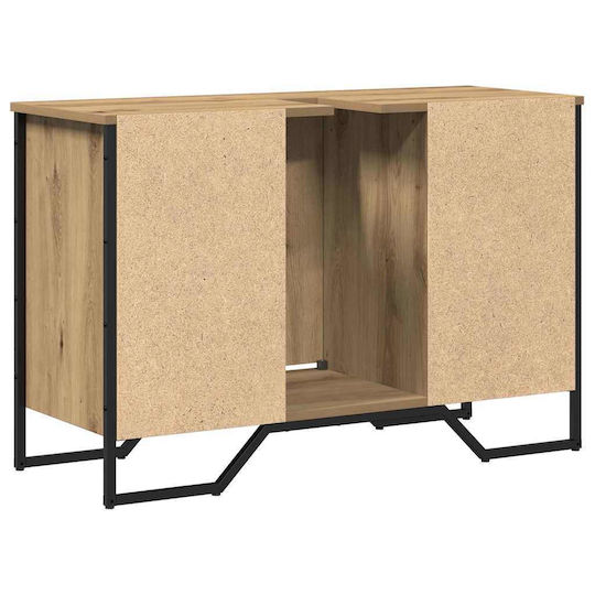 vidaXL Πάγκος με Νιπτήρα Μ91xΒ35xΥ60cm Καστανιά