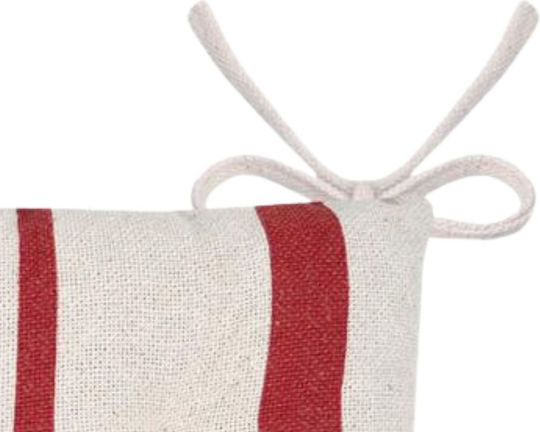 Stof Garden Chair Cushion Red Stripes 38x38cm