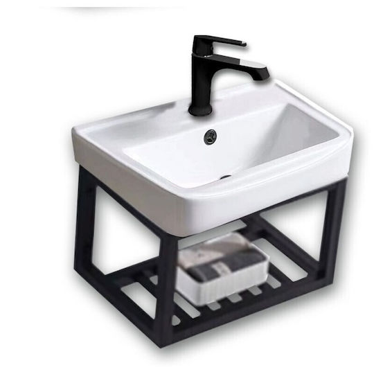 Gloria Nerina Badezimmerschrank 40cm Schwarz