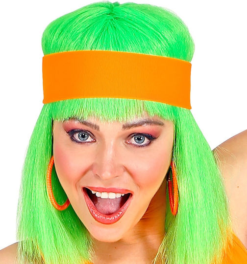 Neon Karnevalsaccessoire Stirnband Orange