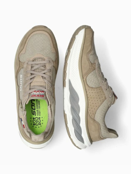 Sano Ανδρικά Ανατομικά Sneakers Μπεζ