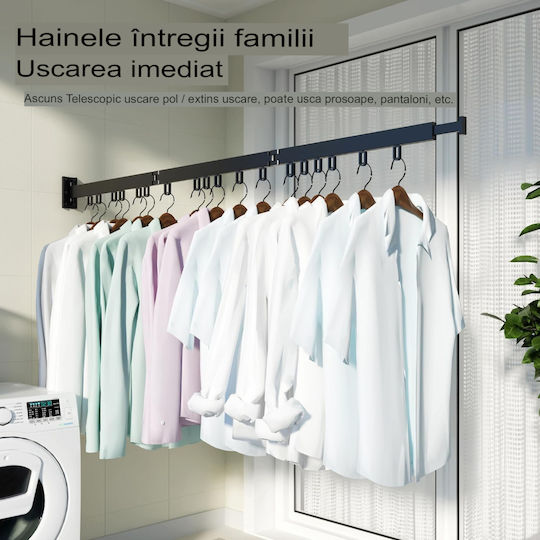 Uscătoare De Rufe Pliabilă De Perete Din Aluminiu