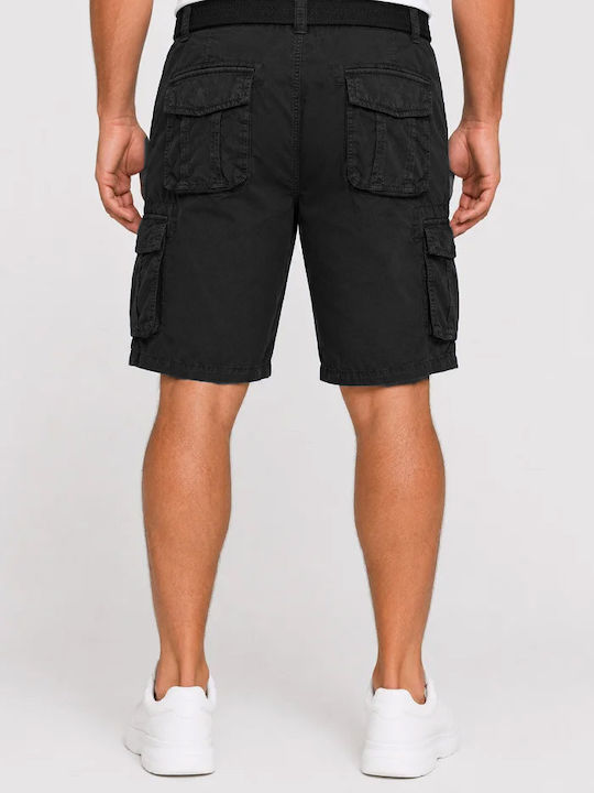 Pantaloni Scurți Bărbați Cargo Kaki