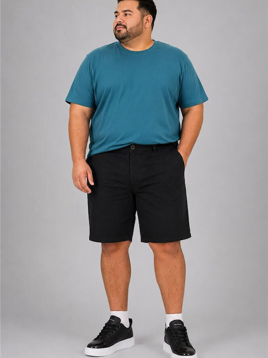 Plus Size Men's Chino Shorts Black