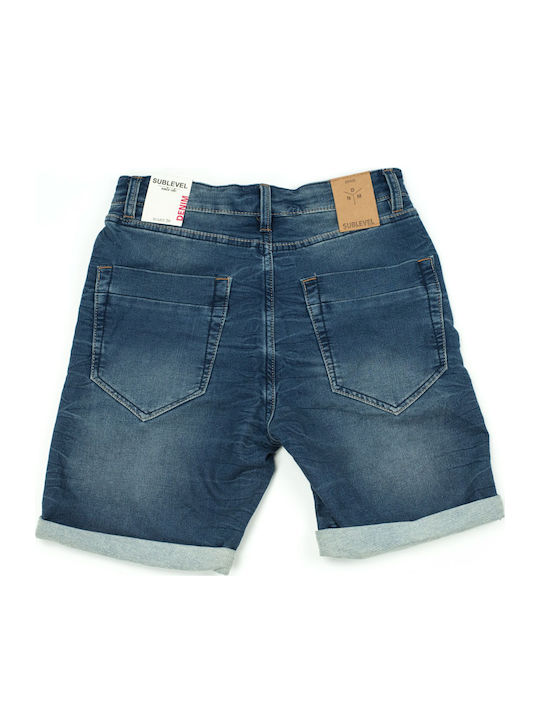 Men's Denim Shorts Dark Blue