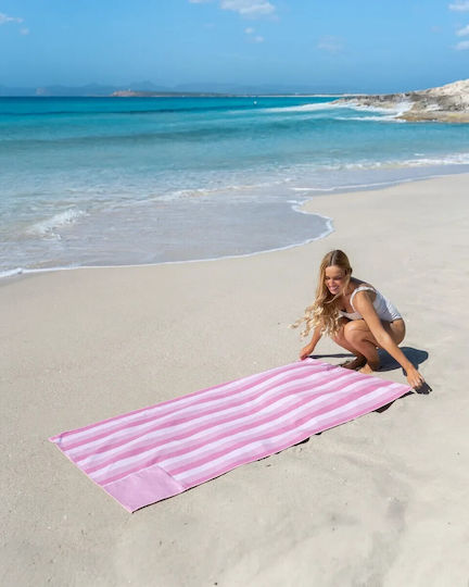 Flamingueo Πετσέτα Microfiber Σώματος 400gr/m² Ροζ 180x90εκ.