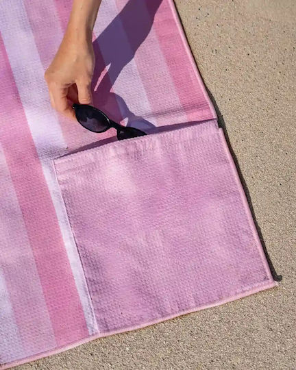 Flamingueo Πετσέτα Microfiber Σώματος 400gr/m² Ροζ 180x90εκ.