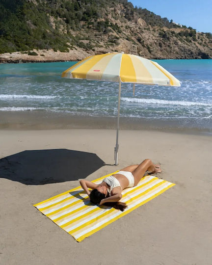 Flamingueo Πετσέτα Microfiber Σώματος 400gr/m² Κίτρινη 180x90εκ.